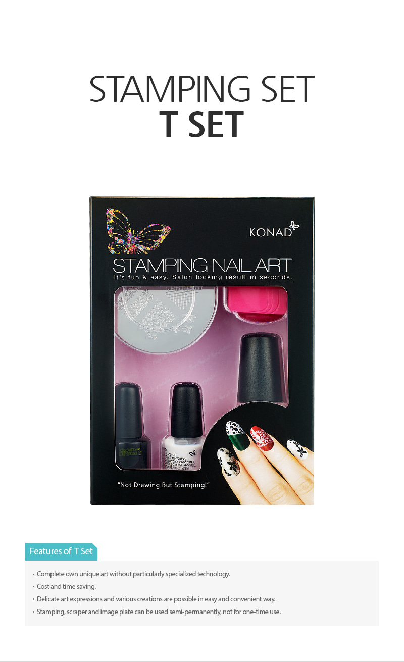 Gift Set] Konad Stamping nail art set T-set